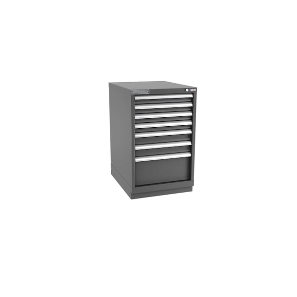 Champion Tool Storage Modular Tool Cabinet, 7 Drawer, Dark Gray, Steel, 22 in W x 28-1/2 in D x 36 in H N15000702ILCFTB-DG - main